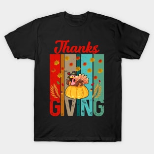 Thanksgiving Turkey,Funny Men Women Thanksgiving,Dabbing Turkey,Autumn Fall T-Shirt